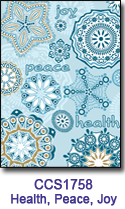 Health Peace Joy Charity Select Holiday Card